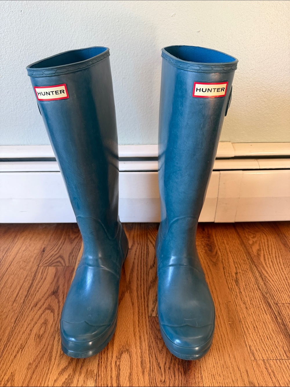 Hunter Women’s Blue Tall Rain Boots